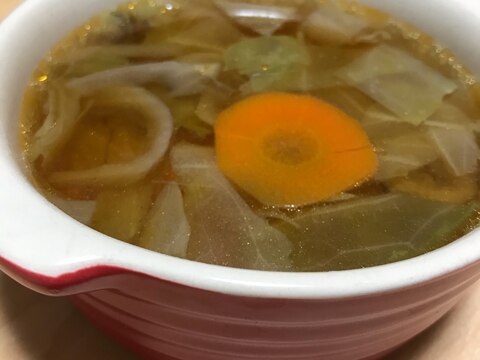 余った野菜スープ